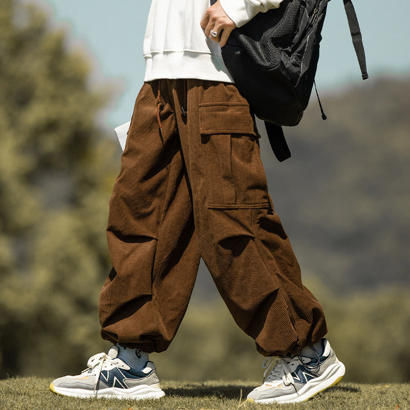Men's Loose Shin Cargo Pants-Meet Fashions