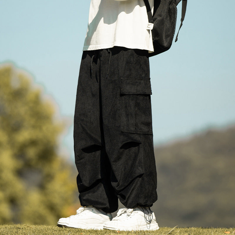 Men's Loose Shin Cargo Pants-Meet Fashions