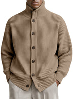 Men's Ribbed Cardigan-Meet Fashions