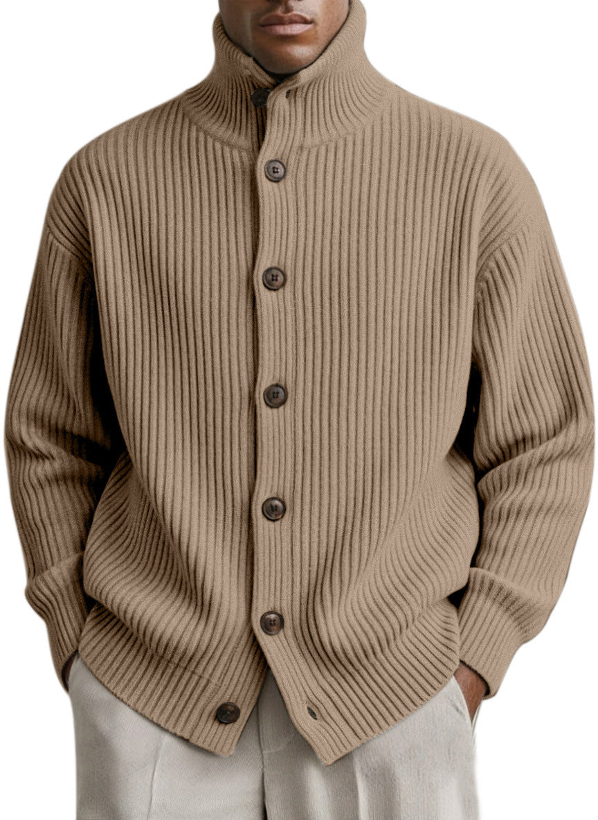 Men's Ribbed Cardigan-Meet Fashions