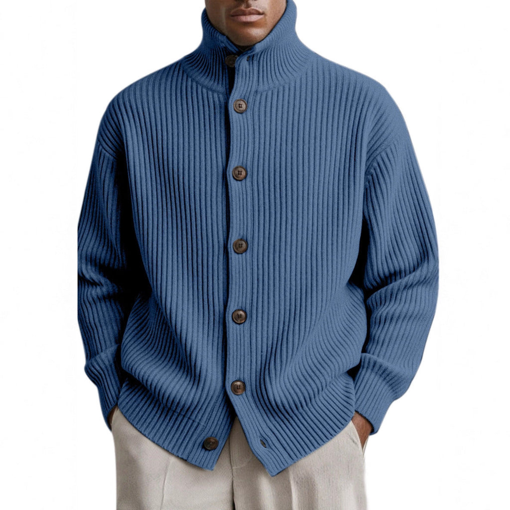 Men's Ribbed Cardigan-Meet Fashions