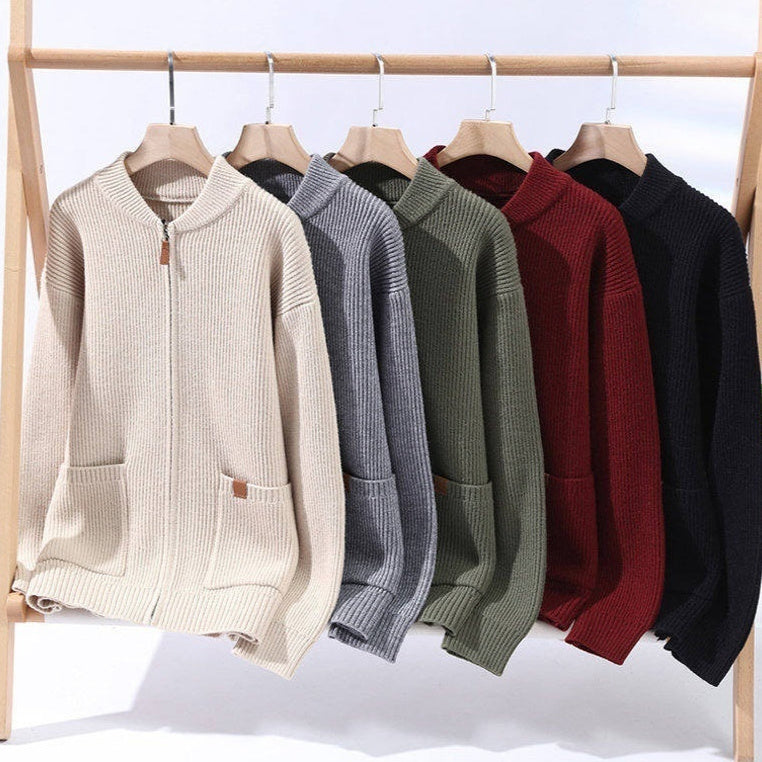 Men's Cozy Big Oak Cardigan-Meet Fashions