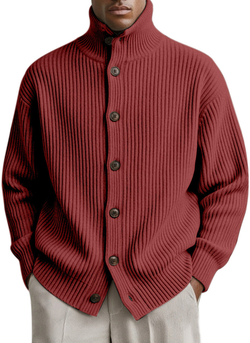 Men's Ribbed Cardigan-Meet Fashions