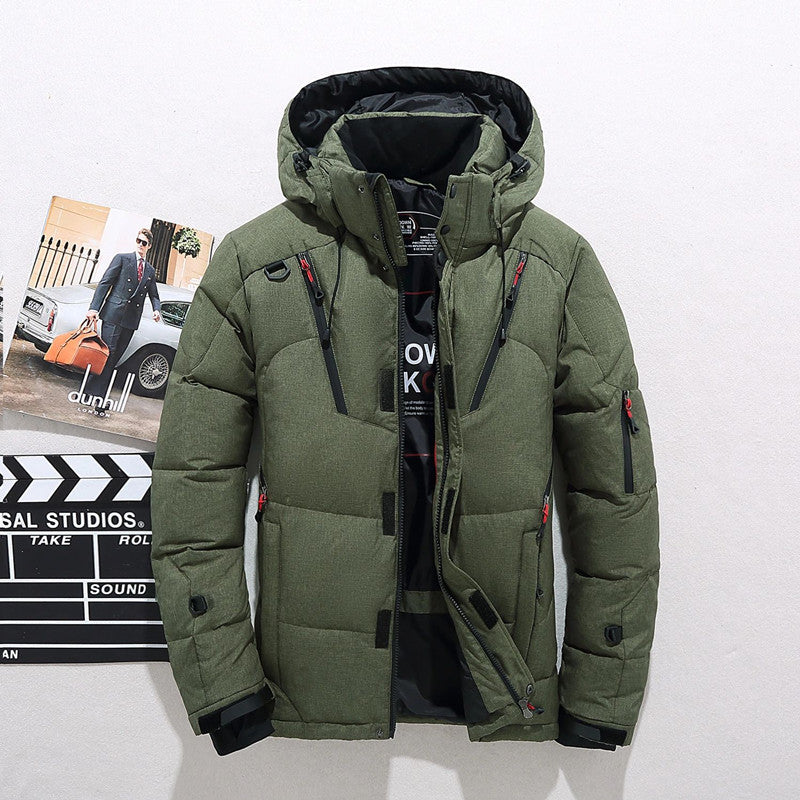 Men's Puffer Hoodie Jacket - Northline Style-Meet Fashions
