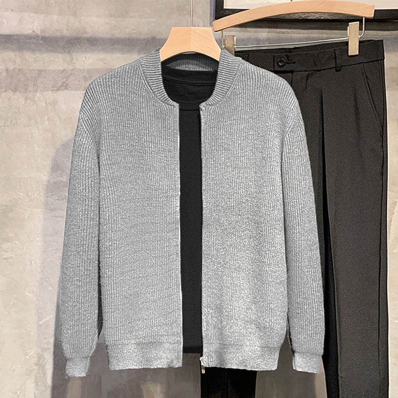 Men's Zip Cardigan - Stylish and Comfortable Knitwear-Meet Fashions
