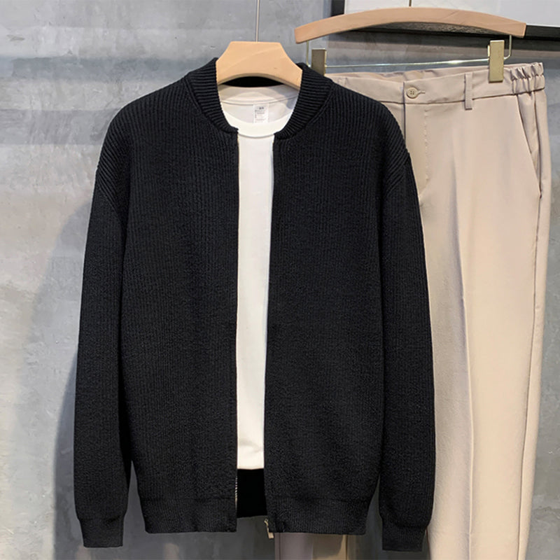 Men's Zip Cardigan - Stylish and Comfortable Knitwear-Meet Fashions