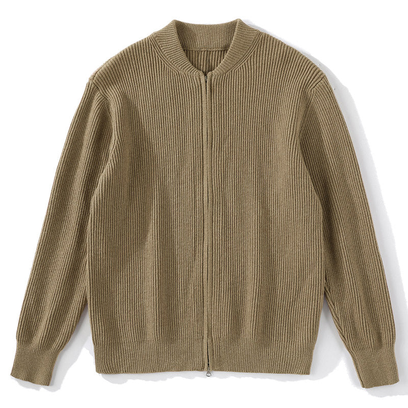 Men's Zip Cardigan - Stylish and Comfortable Knitwear-Meet Fashions