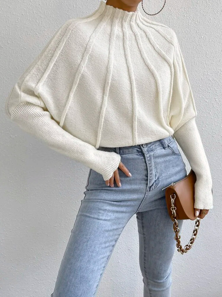 Women's Ribbed Knit Sweater - Cozy & Stylish-Meet Fashions