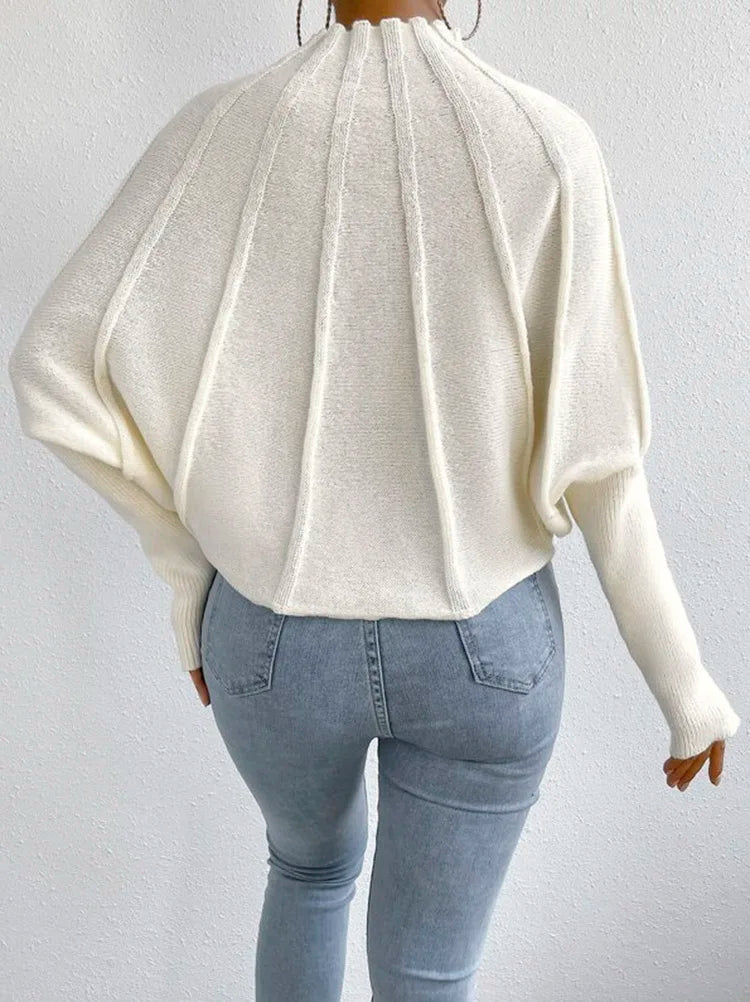 Women's Ribbed Knit Sweater - Cozy & Stylish-Meet Fashions