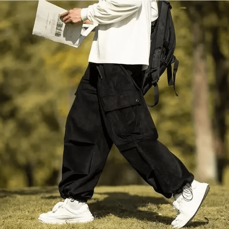 Men's Loose Shin Cargo Pants-Meet Fashions