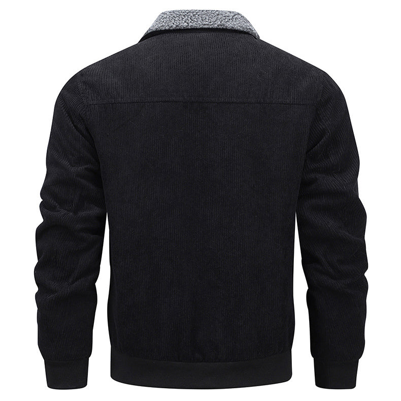 Men's Grey Cord Jacket-Meet Fashions