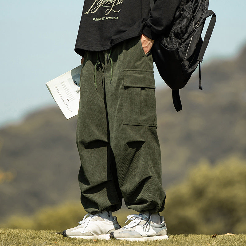 Men's Loose Shin Cargo Pants-Meet Fashions